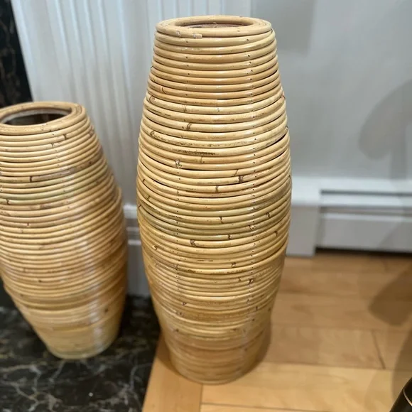 BOGO 50% OFF the second one Natural Indonesian rattan vase - Picture 12 of 14